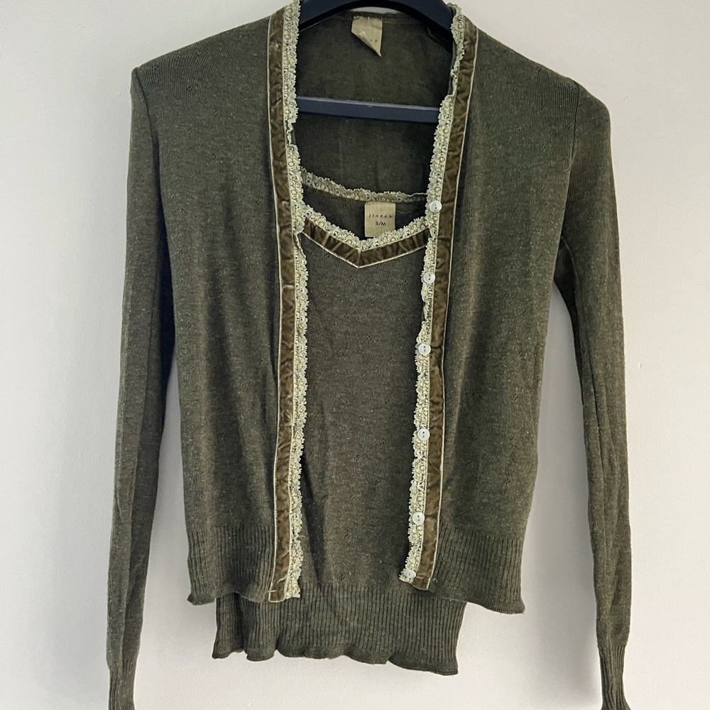 JIGSAW Camisole Top and Cardigan
